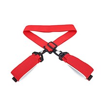 스노우보드바인딩 고글 데크 스키 바인더 나일론 보드 스트랩 조정 가능한 확장 된 미끄럼 방지 폴 캐리어 스트랩 야외 스포츠 액세서리 용 숄더 캐리어, 빨간색