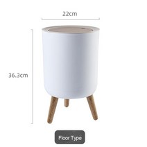 쓰레기 분리수거함 가정용 아파트 원룸 화장실 with lid press dustbin, 바닥 유형