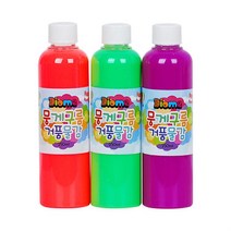 굿템 물감 뭉게구름 거품물감 리필 250ml x 3색 B세트 미술놀이 물감 물감놀이 유아미술 유아물감, For▶본본품★º