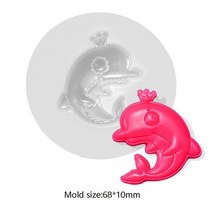 3D 올빼미 돌고래 고양이 실리콘 몰드 퐁당 초콜릿 캔디 케이크 장식 양초 비누 왁스 크레용 폴리머 클레이 공예 아트, 03