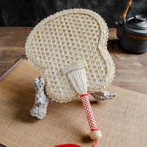 모아혀벽 전통 고급 부채 선물용 라탄 공예, 나비형, 나비형