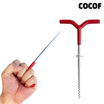 코코프 캠핑 아이스 앵카팩 얼음 빙어낚시 텐트팩 4p 파우치포함, 레드 T형 4P+파우치1P