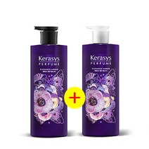 [조은마켓] 케라시스 퍼퓸샴푸+린스600ml 엘레강스앰버 보습 영양 향기지속, 1세트