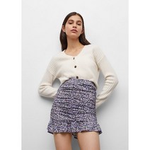망고키즈 MANGO KIDS 러플 플라워 프린트 미니스커트 Light/Pastel Purple 37074388