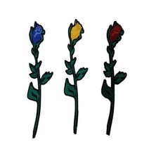 [영화사] 삼색 장미 와펜 세트 3EA 티셔츠 의류리폼 DIY