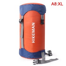 1pcs 방수 압축 슬리핑 백 보관 가방 재료 자루 초경량 야외 하이킹 캠핑, 05 Orange-S