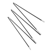 어닝브라켓 유리 섬유 캠핑 텐트 폴 바 야외 차양 지지대 프레임 키트, 01 Black