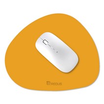 레더스 가죽 손목보호 미니 마우스패드, 머스타드