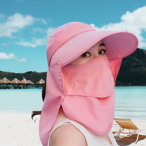 햇빛가리개모자 3중 자외선차단모자 텃밭모자