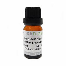 허브플로라 로즈 제라늄 아로마 에센셜 오일, 10ml