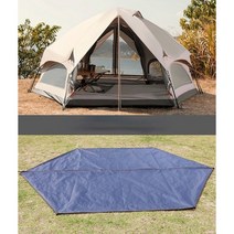 육각 대형 돔 텐트 돔쉘터 감성캠핑 리빙쉘 텐트 베이지, 베이지 (+그라운드시트)