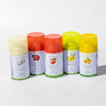 묻따 화장실 타이머 방향제 자동 분사기 실내용 업소용, 모과, 향캔3개