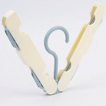 집게포함 접이식 건조용 휴대 옷걸이 여행용 양말 차량보관 공간활용 원룸, 소