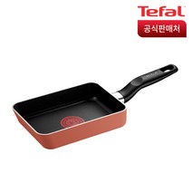 테팔 인조이 미니 에그팬 핑크, 12 x 18 cm, 1개