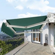 차양막 천막 테라스 현관 비가림막 주택 배란다, 천막 모터 + 500위안