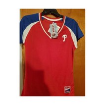 필라델피아 필리스 - MLB Majestic 여성저지 셔츠 Large New With Tags