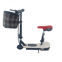 접이식 전기 스쿠터 미니 소형 휴대용 전동 스쿠터, 흰색 내하중 100캐티스 배터리 _24V