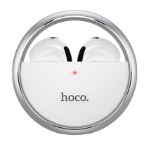 HOCO-TWS 무선 이어폰 블루투스 5.3 듀얼 스테레오 소음 감소 베이스 터치 컨트롤 스포츠 버드 헤드폰 긴, 01 GRAY