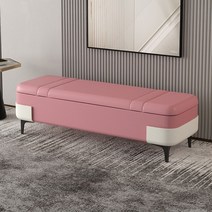 북유럽 수납 벤치 소파 긴 의자 현관 침실 신발장 매장 카페 쇼파 3인, D.핑크