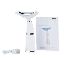 갈바닉마사지기 고주파마사지기 갈바닉목 안면 리프트 다기능 장치 3 색 LED 광자 턱, 협력사, 상자 없이