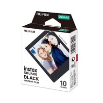 인스탁스 스퀘어필름 캐릭터필름 1팩(10장)/폴라로이드필름, 블랙, 1개