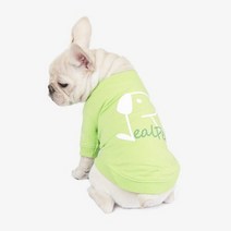 강아지 고양이 항균 가공 파스텔 라운드 티셔츠.리얼펫, L|그린
