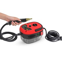 고압 세차 고온 및 고압 스팀 청소기 에어컨 주방 후드 오일 오염 가정용 2500W 소독제, 02 빨간_01 미국_01 110V
