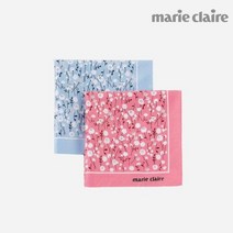 [마리끌레르] 이프플라워 주자직 나염 손수건 스카프 / 50 x 50 (cm)