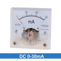 아날로그 차압계 91C4-A 아날로그 전류 패널 미터 DC 50mA 1A 2A 3A 5A 전류계 회로 테스트 테스터 게이지, 01 0-100uA