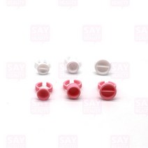 화이트 핑크 링컨테이너 1봉지 100개입 반영구재료 색소컵, (핑크) 대 듀얼