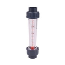 LZS-25 Flow Meter Plastic Tube Type 300-3000L/H Water Rotameter Liquid Flowmeter Measuring Tools For, 01 Blue