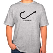 JUST DO HIT 반팔 낚시티셔츠, 2XL 110, 순면라운드멜란지