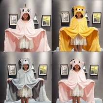 의지몰 캐릭터 후드담요 애착이불