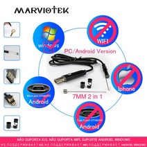 아이폰용 7mm 와이파이 내시경 카메라 HD 방수 USB 검사 IOS 안드로이드 PC 노트북, 05 7 mm 2in1 Endoscope_05 10m
