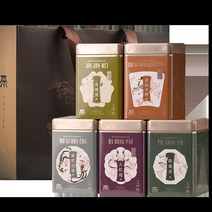Wuyi Zhisheng 철관음 우롱 Jinjun Meizhengshan Souchong 재스민 다섯 조합 중국차 명차 녹차, 새로운 5색 차 세트