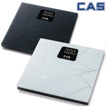 CAS 카스 디지털 체중계 초정밀 측정센서 화이트 LED 가정용저울 집들이 선물, 카스 체중계 X24_화이트