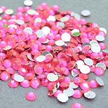 초등 보석스티커 원형 동그라미 큐빅 진한핑크 0.6cm 400개 DIY세트 집순이취미