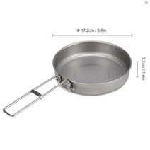 아웃도어 초경량 티타늄 프라이팬 야외 캠핑 하이킹 피크닉 요리 프라이팬 주방 조리기구 프라이팬