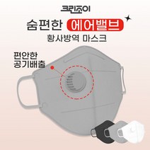 크린조이 KF94 숨편한 에어밸브 황사방역 마스크 새부리형 25매 1팩 5매 배기밸브형, 그레이(대형), 1개, 25매입