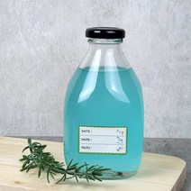 유리 사각 주스병 500 (철캡) 음료 더치 수제청 밀폐 보관 보틀 카페포장, 철캡-실버