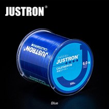 낚시줄 낚시용품 JUSTRON 500m 낚시 라인 다이와 6 색 슈퍼 강력 모노 필라멘트 나일론 태클 바다 플루오로, 1.5, 05 Blue_05 1.5