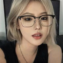 하금테 반뿔테 안경 블루라이트차단안경 도수없는안경반뿔테 하금테 반무테 하금테안경 반무테안경 반뿔테안경 얼굴형에맞는안경 남자뿔테안경 반테안경 도수없