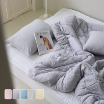 사계절 옥수수솜 차렵이불 알러지케어 부드러운 크림도넛 차렵이불세트 5color