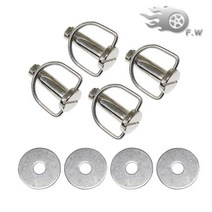 할리 안장 ZXMOTO 4 하드 새들백 장착 핀 볼트 할리 데이비슨 투어링 FLHX 하드웨어 패스너, 한개옵션0