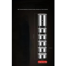 곡물 분쇄기 분말기 가정용 신선한 갈은 후추 가루 검은 바다 소금 수동, 02 25.3 5 3.6CM