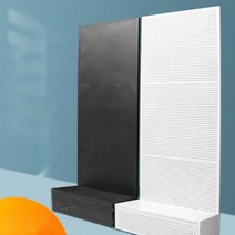 스페이스월 타공판 업소용 진열대 네트 판매대 대형 후크, 구분, 50x30x150cm흰색(검정색메모)20개하트