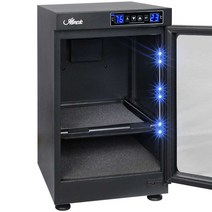 디지털 카메라 제습함 밀봉 건조 전자기기 온도 조절, 50L LED 항습도 기능 + 듀얼스크린