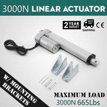 리니어액추에이터 소형 665 Ibs 3000N 4-18 인치 전기 모터 선형 액추에이터 DC 12V 미리메터/초 Lectric, 09 450mm 18 inch_01 2000N 8mms