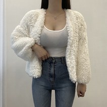 VANANA2 노카라 부티 뽀글이 크롭 퍼자켓 2color