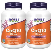 나우푸드 CoQ10 100mg 베지 캡슐 비건 글루텐 프리, 180개입, 2개